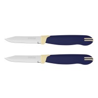 Набор ножей для чистки овощей Tramontina Multicolor 7,5 см, 2 штуки