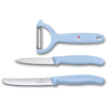 Набор из 3 ножей VICTORINOX Swiss Classic 6.7116.33L22: нож для томатов, столовый нож 11 см, нож для овощей 8 см