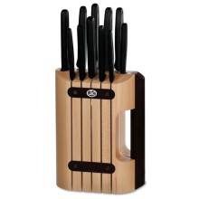 Набор кухонных ножей на подставке VICTORINOX 5.1153.11 с вилкой, мусатом для овощей, овощечисткой, 11 предметов Набор кухонных ножей на подставке VICTORINOX 5.1153.11 с вилкой, мусатом для овощей, овощечисткой, 11 предметов