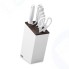 Набор кухонных ножей WUESTHOF серия White Classic 4 ножа+ кухонные ножницы + мусат в подставке