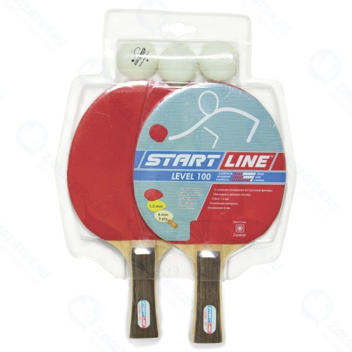 Набор для настольного тенниса StartLine LEVEL 100 (2 ракетки + 3 мяча)