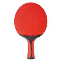 Ракетка для настольного тенниса Stiga Seasons Flow, 361051, всепогодная, тренировочная, конич. ручка, красн-черн