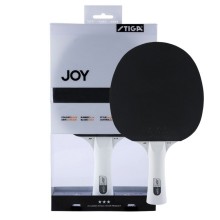 Ракетка для настольного тенниса Stiga JOY***, арт.189701, для тренир., накладка 1, 9 мм, ITTF, кон. ручка, черная