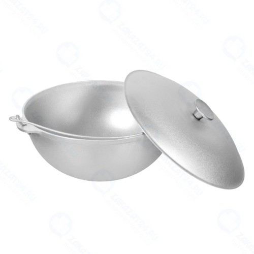 Казан BOYSCOUT алюминиевый литой с крышкой 6 л, азиатская чаша, плоское дно