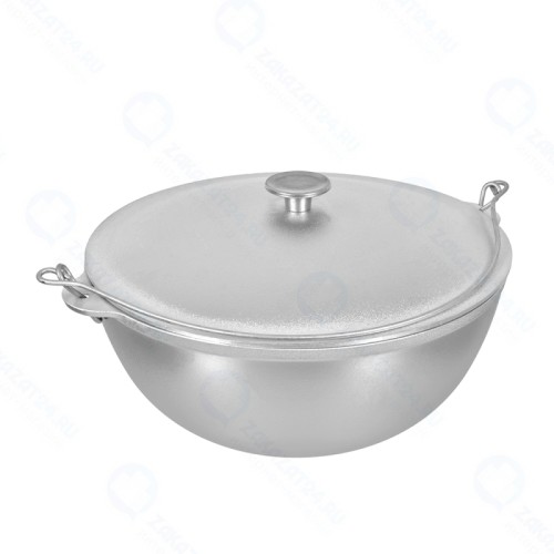 Казан BOYSCOUT алюминиевый литой с крышкой 8 л, азиатская чаша, плоское дно