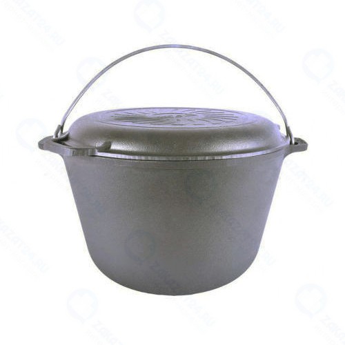 Казан туристический BRIZOLL с крышкой-сковородой и дужкой, 8 л