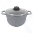 Казан с крышкой Elan Gallery ГАРМОНИЯ ВКУСА серый мрамор, 3 л, 20 см