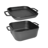 Чугунный террин FORESTER с крышкой-сковородой, 4.5 литра (CI-07)