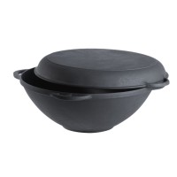 Казан FORESTER CI-01 с крышкой-сковородой чугунная 9 л