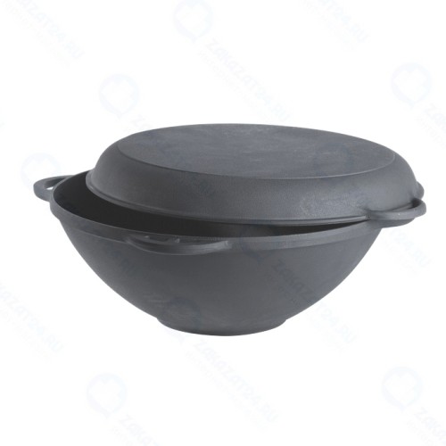 Казан FORESTER CI-01 с крышкой-сковородой чугунная 9 л