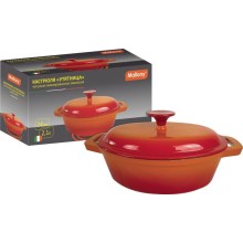 Кастрюля "УТЯТНИЦА" чугунная Mallony OCE-24 эмалированная, овальная, 24 см, 2,1 л Кастрюля "УТЯТНИЦА" чугунная Mallony OCE-24 эмалированная, овальная, 24 см, 2,1 л