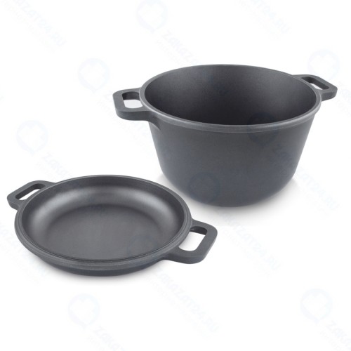 Казан НМП арт. 6870 с крышкой-сковородой, 7 л