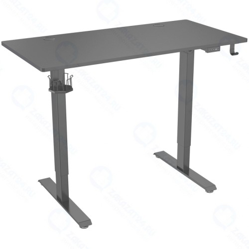 Стол компьютерный Cactus CS-ED-BBK столешница МДФ черный каркас черный