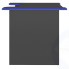 Геймерский стол E-Sport Gear Small ESG-56 BB, черно-синий