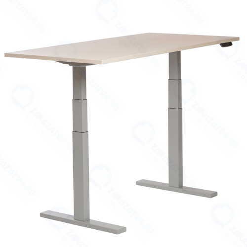 Стол с электроприводом ErgoSenso-110 (серый/береза)