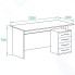 Стол компьютерный МЕБЕЛЬНАЯ ФАБРИКА “СОКОЛ” КСТ-106.1 Белый