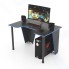 Стол геймерский TETCHAIR Strike-1 (120) NEO, black/blue, черный/синяя кромка