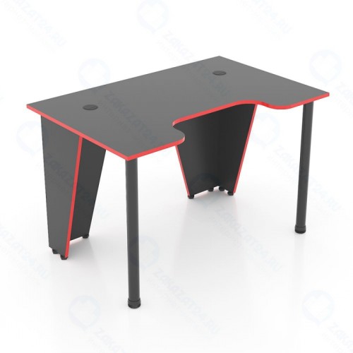 Стол геймерский TETCHAIR Strike-1 (120) NEO, black/red, черный/красная кромка