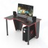 Стол геймерский TETCHAIR Strike-1 (120) NEO, black/red, черный/красная кромка