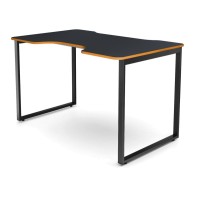 Геймерский стол WARP St чёрно-оранжевый (ST1-OR, сталь, ЛДСП, 120х73х75)