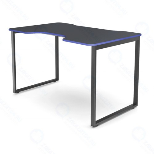 Геймерский стол WARP St чёрно-синий (ST1-BL, сталь, ЛДСП, 120х73х75)