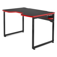 Геймерский стол WARP Xt чёрно-красный (XT1-RD, сталь, ЛДСП, 100х60х70, кабель-менеджмент)