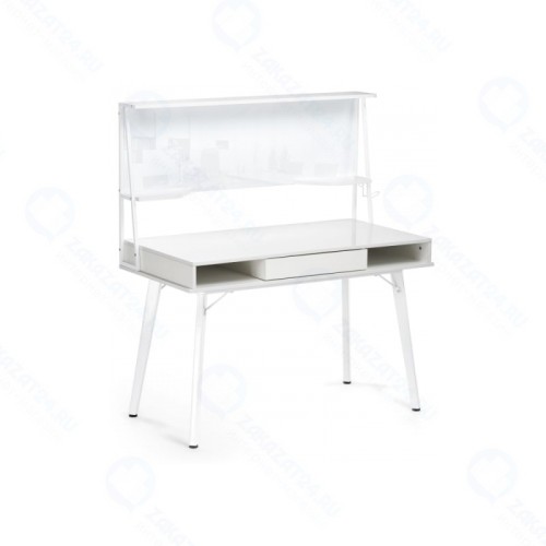 Стол компьютерный WOODVILLE Ivor white