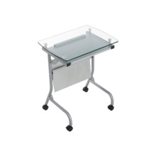 Стол компьютерный WOODVILLE Riko серый