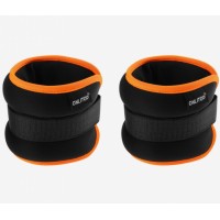 Утяжелитель ONLITOP неопреновый 1 кг (вес пары 2 кг), черно-оранжевый 3791385