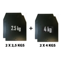 Комплект ORIGINAL FIT.TOOLS весовых пластин для утяжелительного жилета