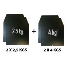 Комплект ORIGINAL FIT.TOOLS весовых пластин для утяжелительного жилета Комплект ORIGINAL FIT.TOOLS весовых пластин для утяжелительного жилета