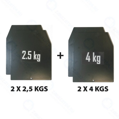 Комплект ORIGINAL FIT.TOOLS весовых пластин для утяжелительного жилета