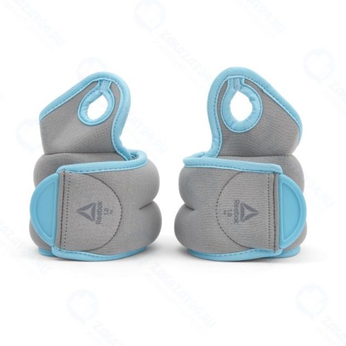 Утяжелители Reebok Elements RAWT-11071BL на запястья, по 1 кг, синие (пара)
