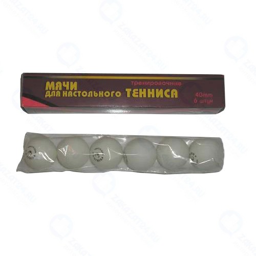 Набор мячей для настольного тенниса Viking (6 штук 103/40 белые)