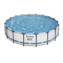 Бассейн Bestway Steel Pro Max, 549х122см, фильтр-насос 5678л/ч, летница, тент, поплавок-дозатор Объем: 23062л