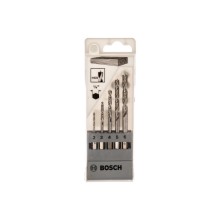 Набор спиральных сверл BOSCH по дереву 5 шт. D2-6 HEX 1/4"