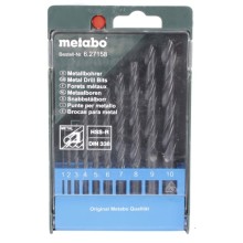 Набор сверл Metabo HSS-R 10 (1-10 мм) пластик.коробка 627158000 Набор сверл Metabo HSS-R 10 (1-10 мм) пластик.коробка 627158000
