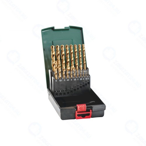 Набор сверл по металлу Metabo HSS-TiN (19шт, 1-10мм) 627173000