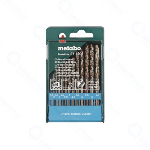 Набор сверл по металлу Metabo HSS-Co (13 шт, 1.5-6.5 мм) 627120000