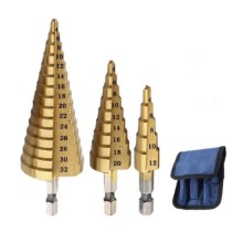 Набор сверл ступеньчатых ROCK FORCE RF-44730S, HSS 4241, 4-12, 4-20, 4-32мм