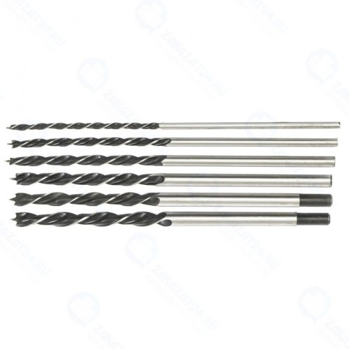 Набор сверл по металлу СИБРТЕХ 702235, 6-8-10-12-13-14 мм, L 300 мм, 6 шт.