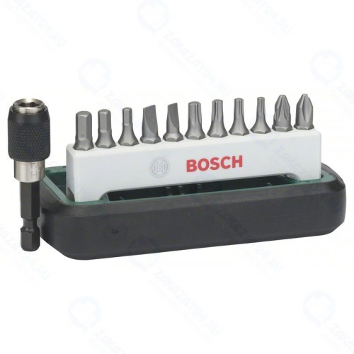 Набор бит BOSCH PH/PZ/TORX/SL/HEX XH 12шт