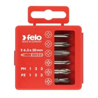 Набор бит Felo 03291516 PZ1-3 и PH1-3 50 мм в упаковке, 6 шт