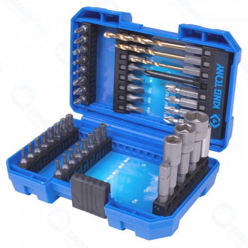 Набор для шуруповерта KING TONY 1045MR, 45 предметов