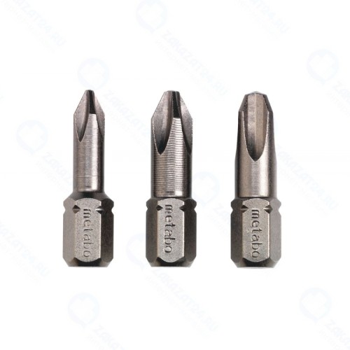 Набор бит Metabo phillips PH 1/2/3 torsion (3 шт.) (628537000)