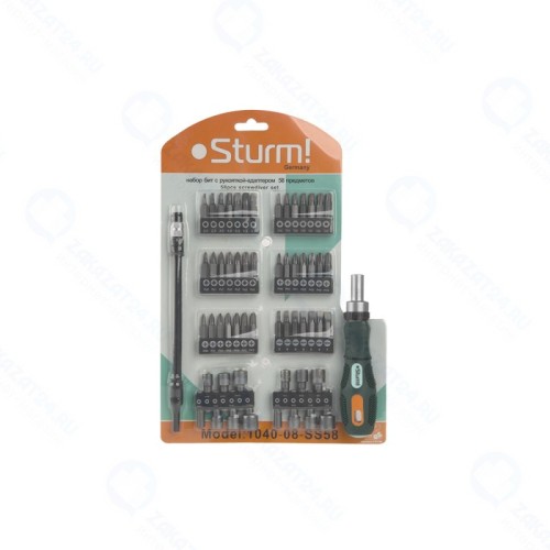 Набор бит Sturm! 1040-08-SS58, 58 предметов