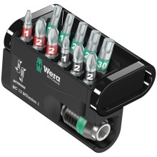 Набор бит Wera Bit-Check 12 BiTorsion 1, 12 предметов (битодержатель, биты PZ, PH,TX), в коробке, WE-057420