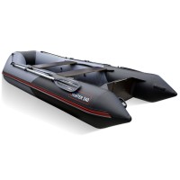 Лодка ПВХ Hunterboat Хантер 340, цвет серый/чёрный