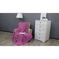 Плед Buenas Noches Primo вязаный Акрил Розовый, 130х160