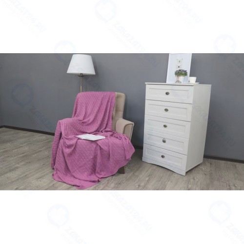 Плед Buenas Noches Primo вязаный Акрил Розовый, 130х160
